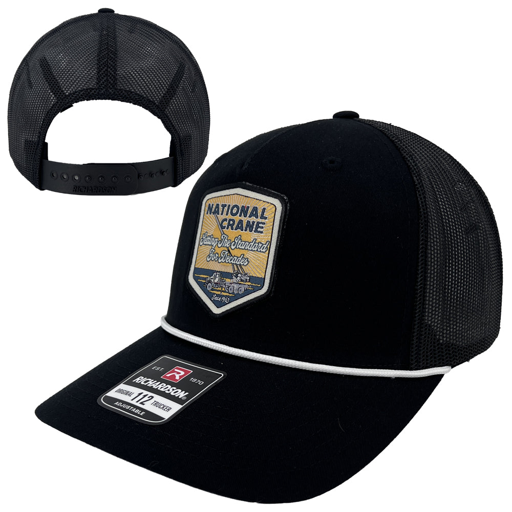 National Crane Five Panel Trucker Cap with Rope