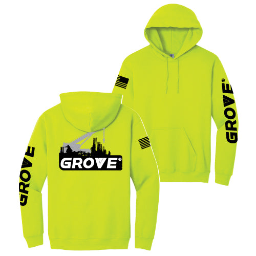 Grove Crane Worksite Hooded Sweatshirt