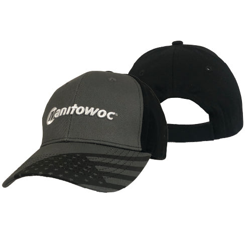 Manitowoc Grey & Black Flag Cap