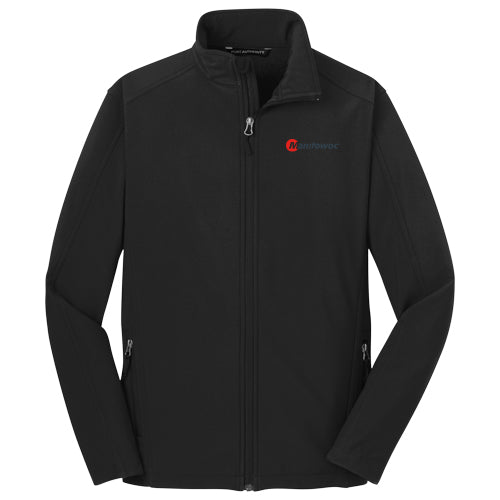 Manitowoc Black Soft Shell Jacket