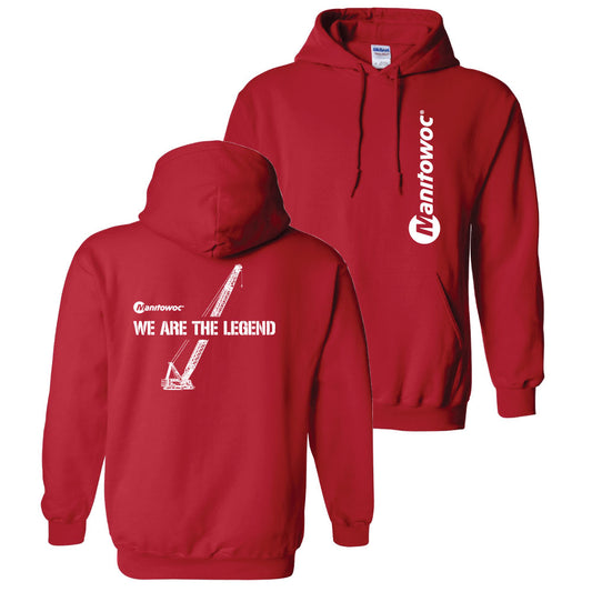 Manitowoc Red Hooded Sweatshirt