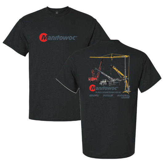 Black Manitowoc Collage T-shirt