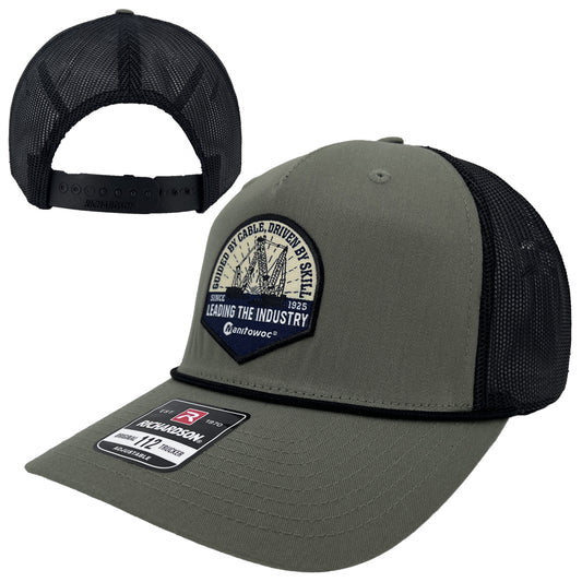 Manitowoc Five Panel Trucker Cap with Rope