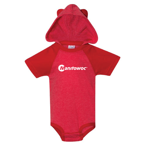 Manitowoc Infant Bodysuit with Hood & Ears