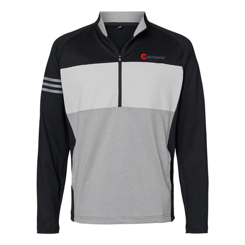 Manitowoc Adidas 3-Stripe 1/4-Zip Pullover