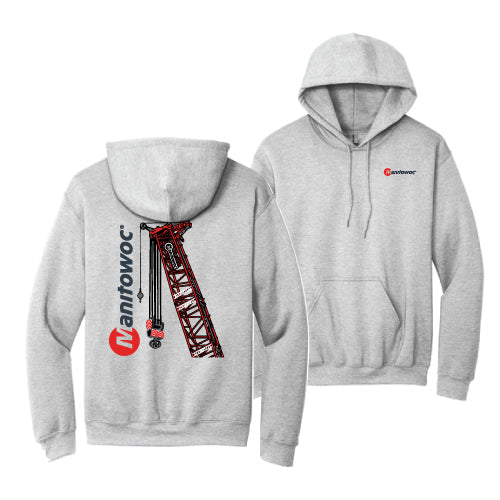 Manitowoc Crane Boom Hooded Sweatshirt