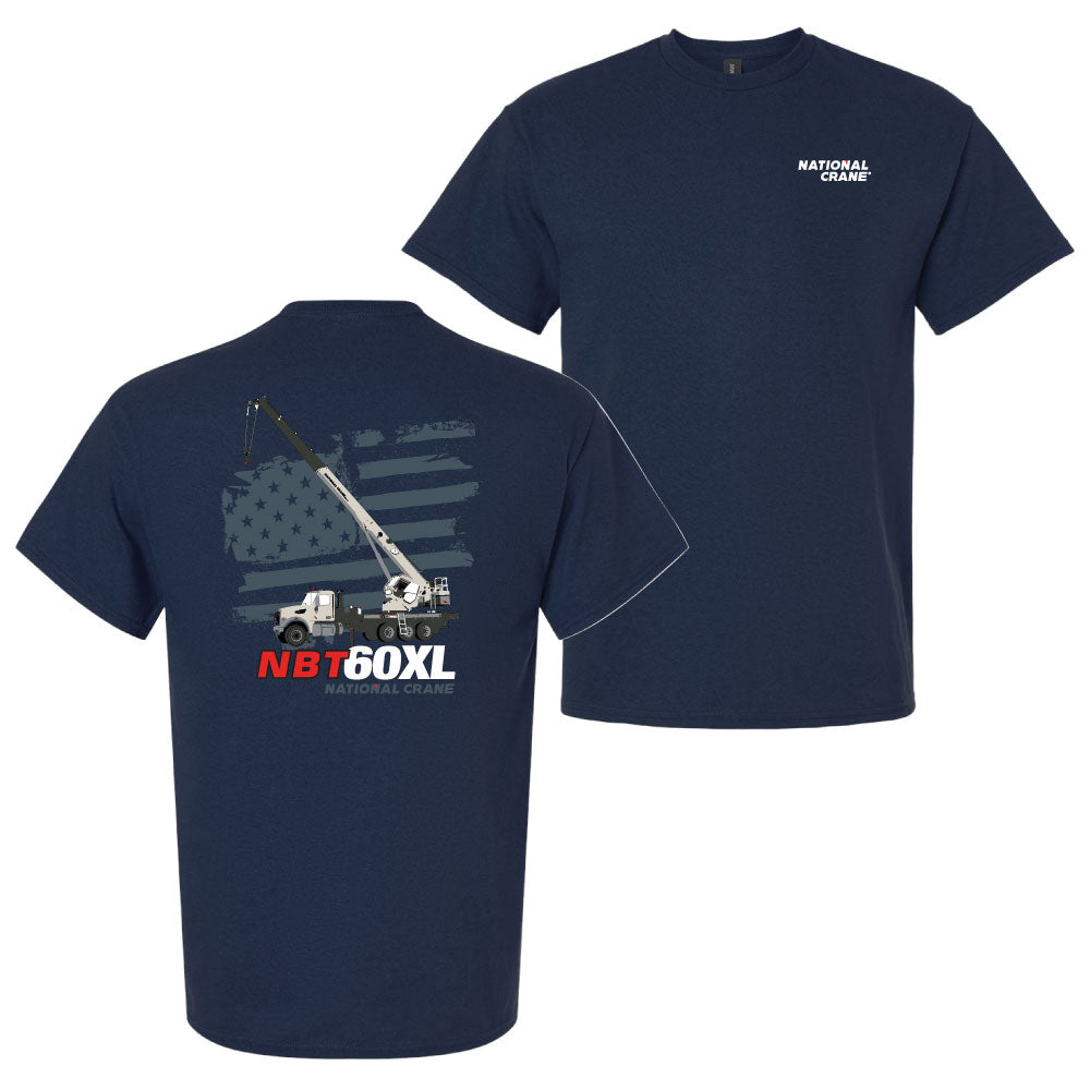 National Crane NBT60XL Navy T-Shirt