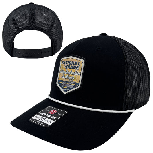 National Crane Five Panel Trucker Cap with Rope